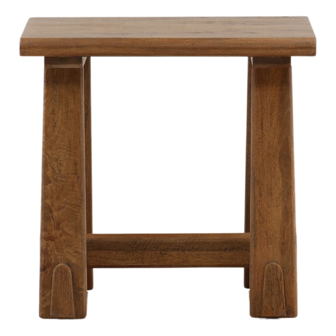 Natural Mango Wood and Steel Table 24 in Wide