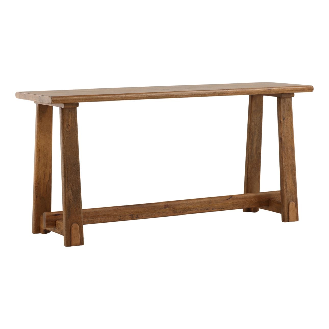 Natural Mango Wood and Steel Table 68 in Wide