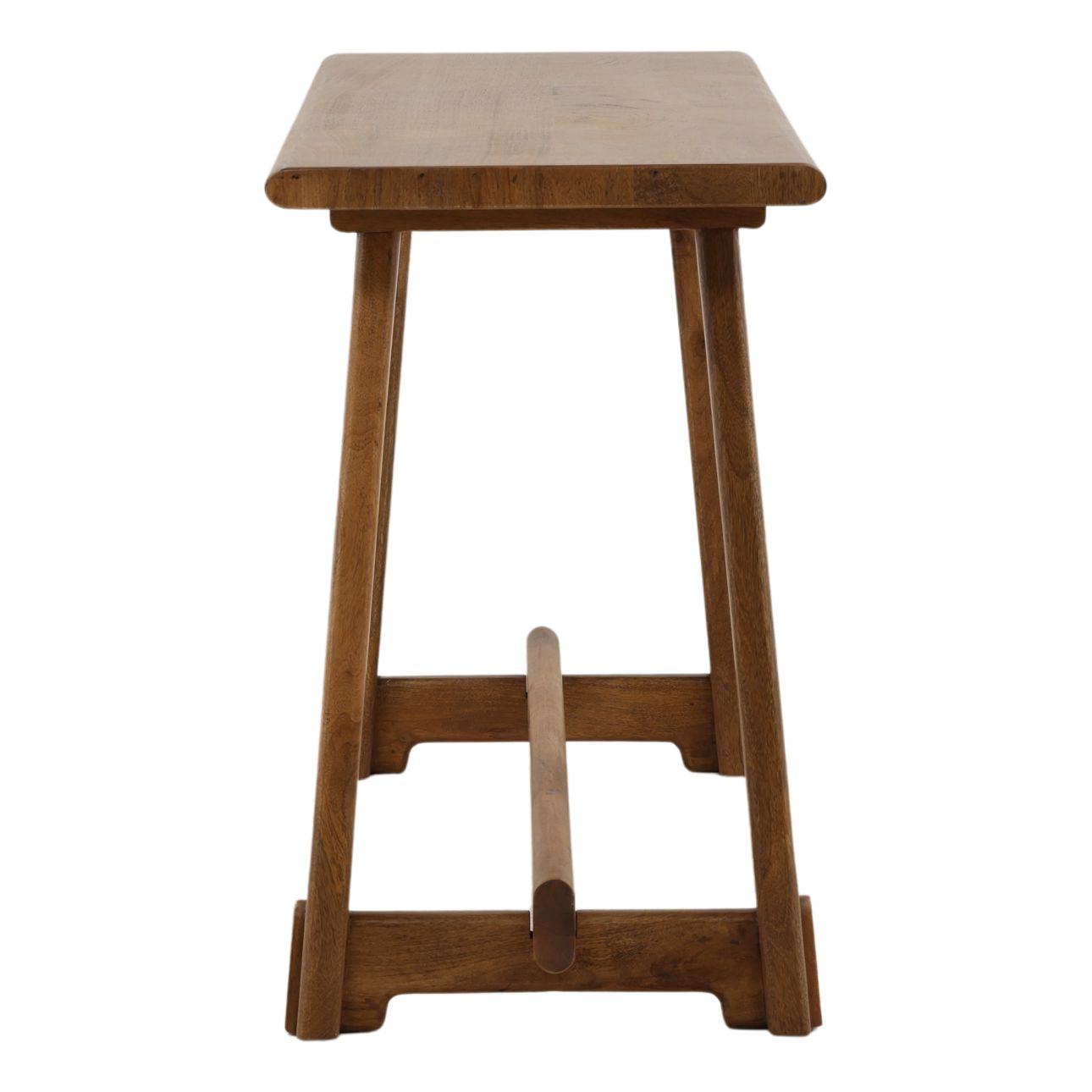 Natural Mango Wood and Steel Table 68 in Wide