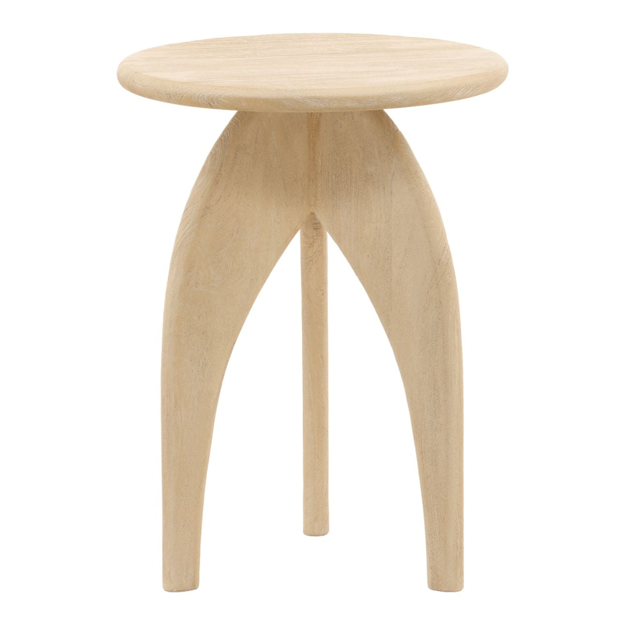 Light Natural Mango Wood Table 18 in Wide