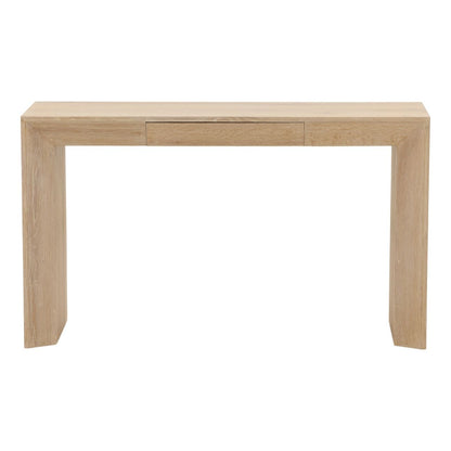 Light Natural Oak Veneer Desk 52 in Wide