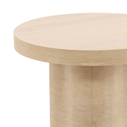 Light Natural Oak Veneer Table 21 in Wide