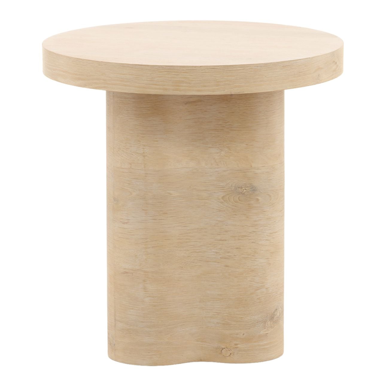 Light Natural Oak Veneer Table 21 in Wide
