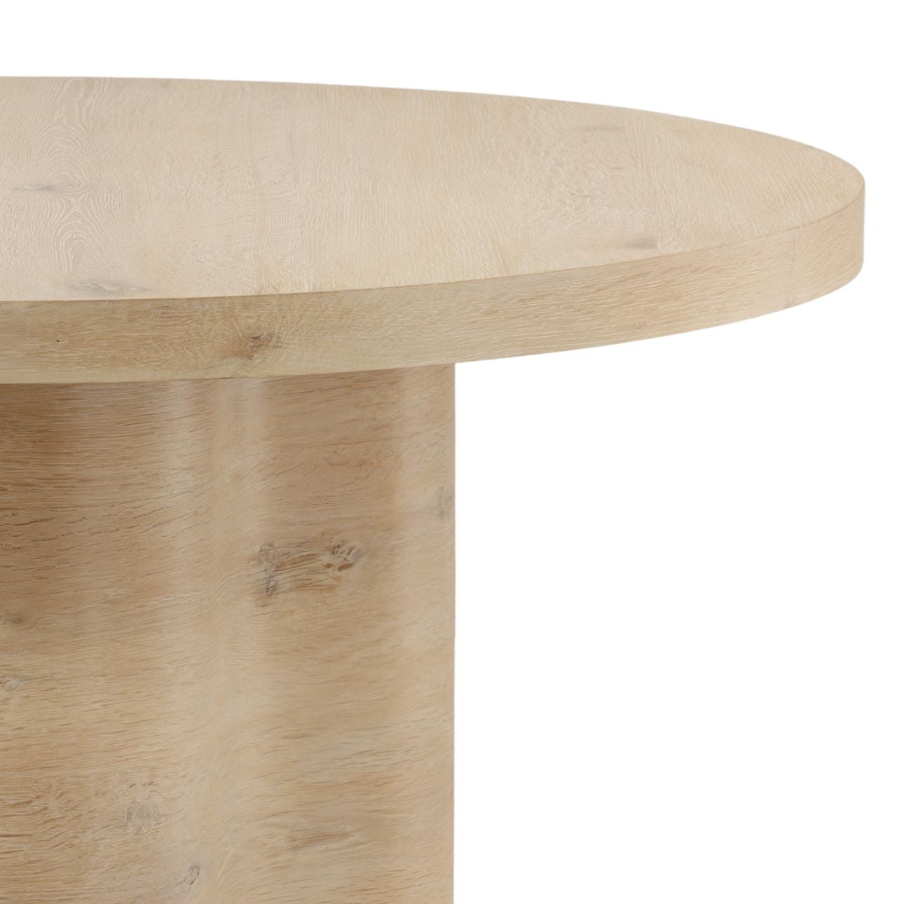 Light Natural Oak Veneer Table 54 in Wide