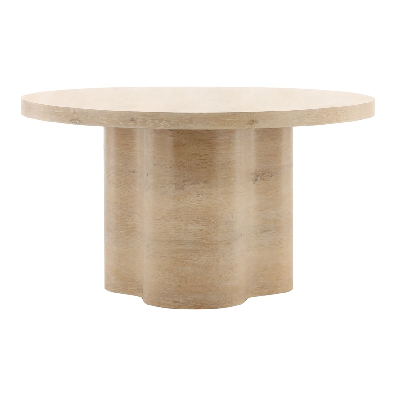Light Natural Oak Veneer Table 54 in Wide