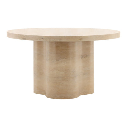 Light Natural Oak Veneer Table 54 in Wide