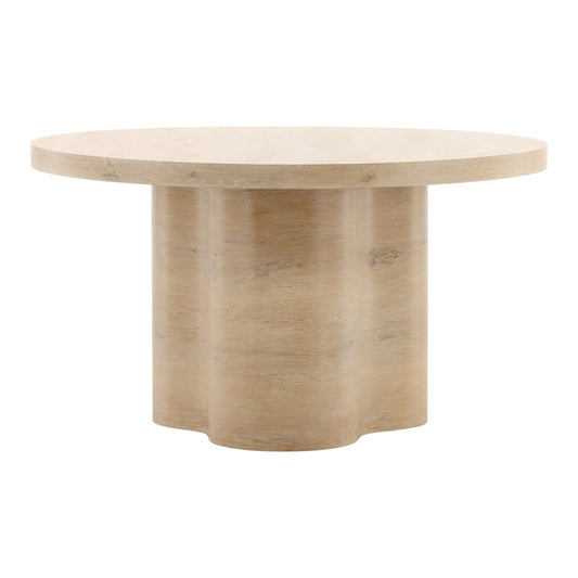Light Natural Oak Veneer Table 54 in Wide