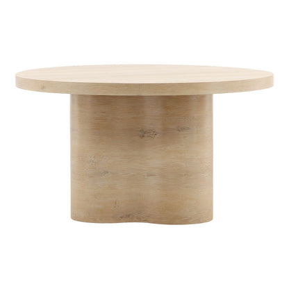 Light Natural Oak Veneer Table 54 in Wide