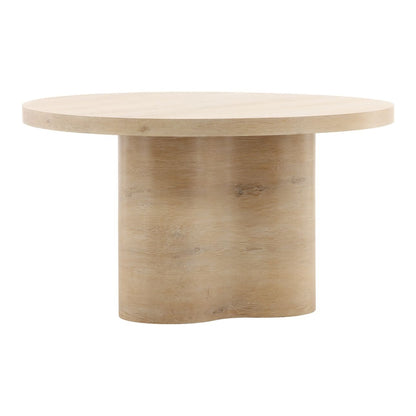 Light Natural Oak Veneer Table 54 in Wide