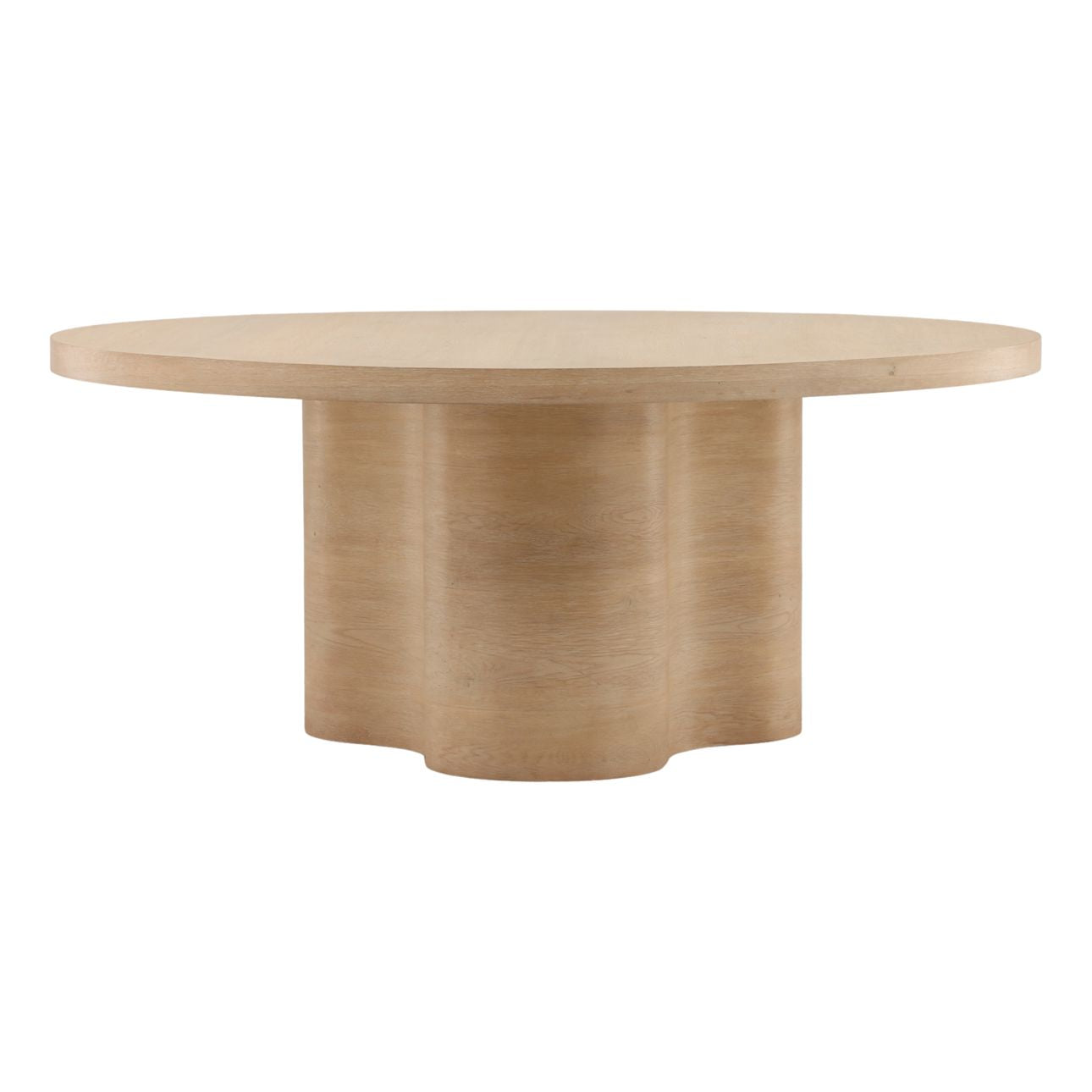 Light Natural Oak Veneer Table 54 in Wide