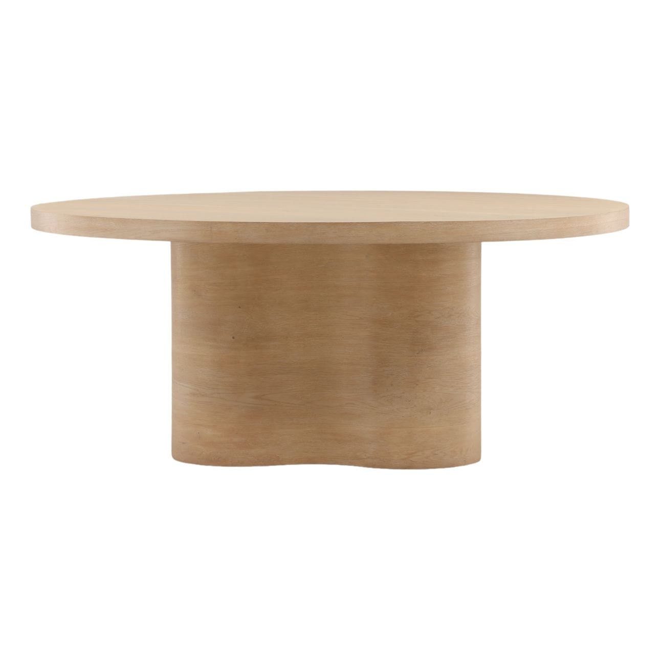 Light Natural Oak Veneer Table 54 in Wide