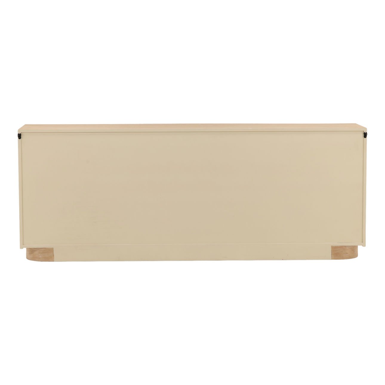 Light Natural Oak Veneer Sideboard 84 in Wide