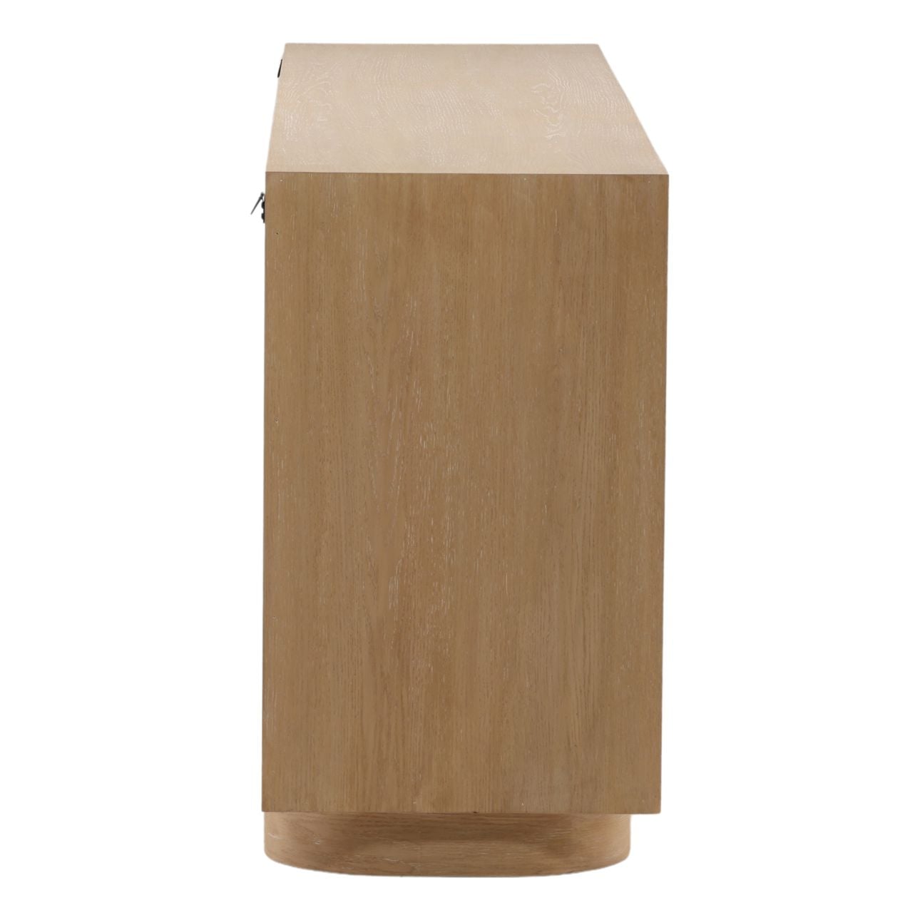Light Natural Oak Veneer Sideboard 84 in Wide