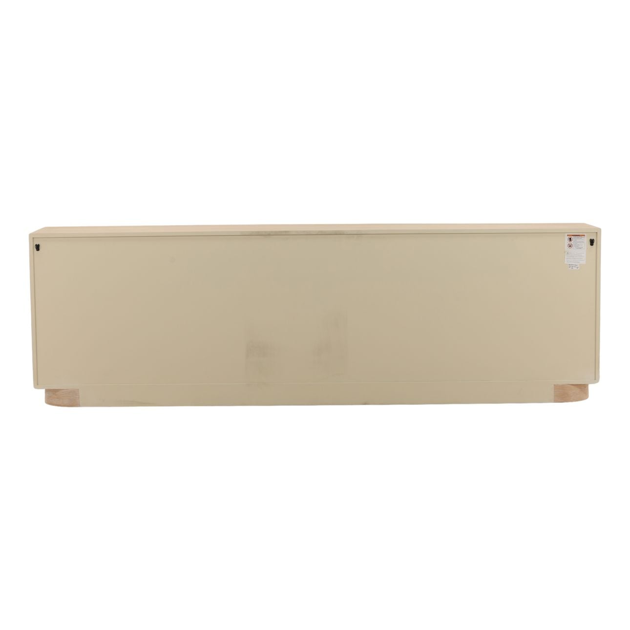 Light Natural Oak Veneer Sideboard 84 in Wide