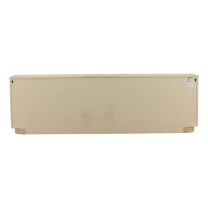 Light Natural Oak Veneer Sideboard 84 in Wide