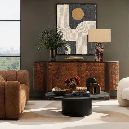Black Mango Wood Table 48 in Wide