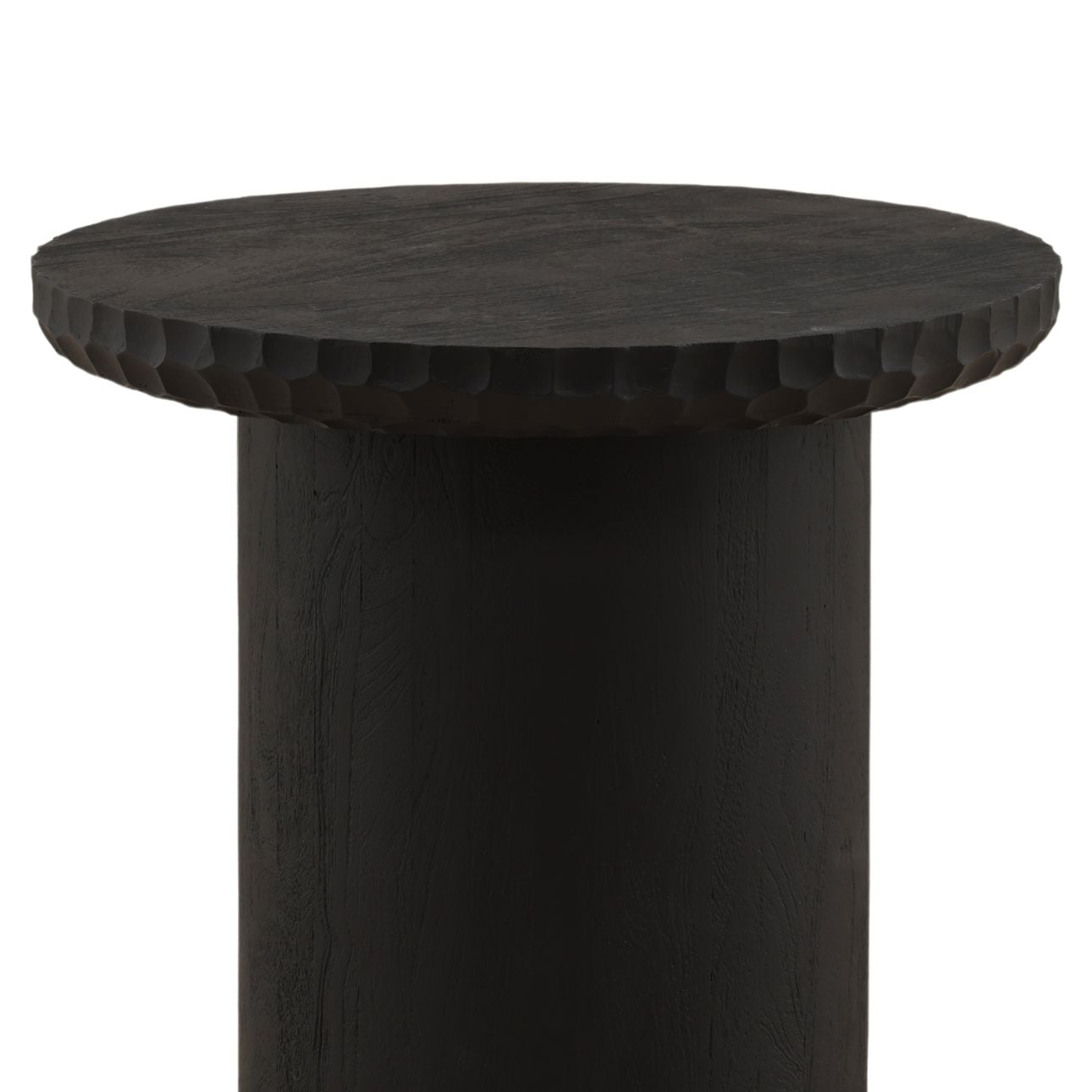 Black Mango Wood Table 20 in Wide