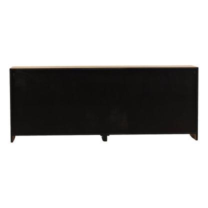 Light Natural Rustic Oak Veneer Sideboard 84 in Wide