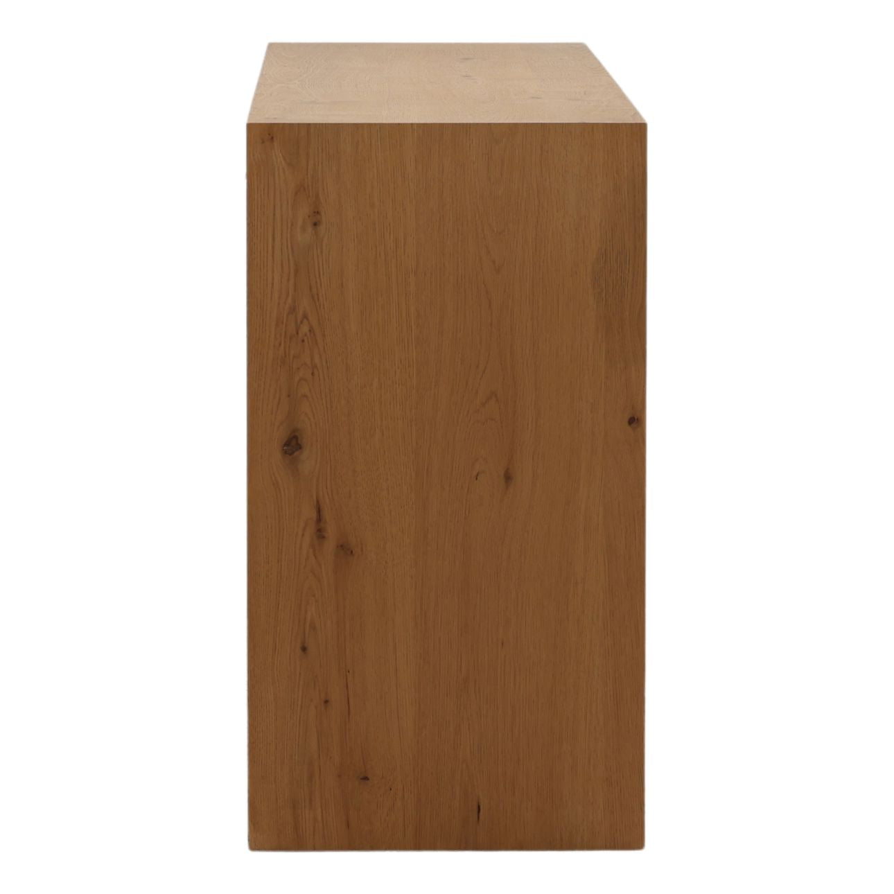 Light Natural Rustic Oak Veneer Sideboard 84 in Wide