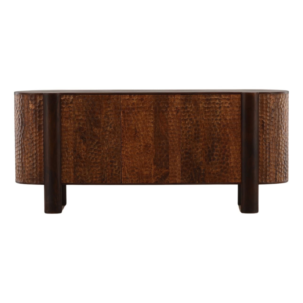 Brown Mango Wood Sideboard 79 in Wide