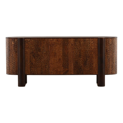Brown Mango Wood Sideboard 79 in Wide
