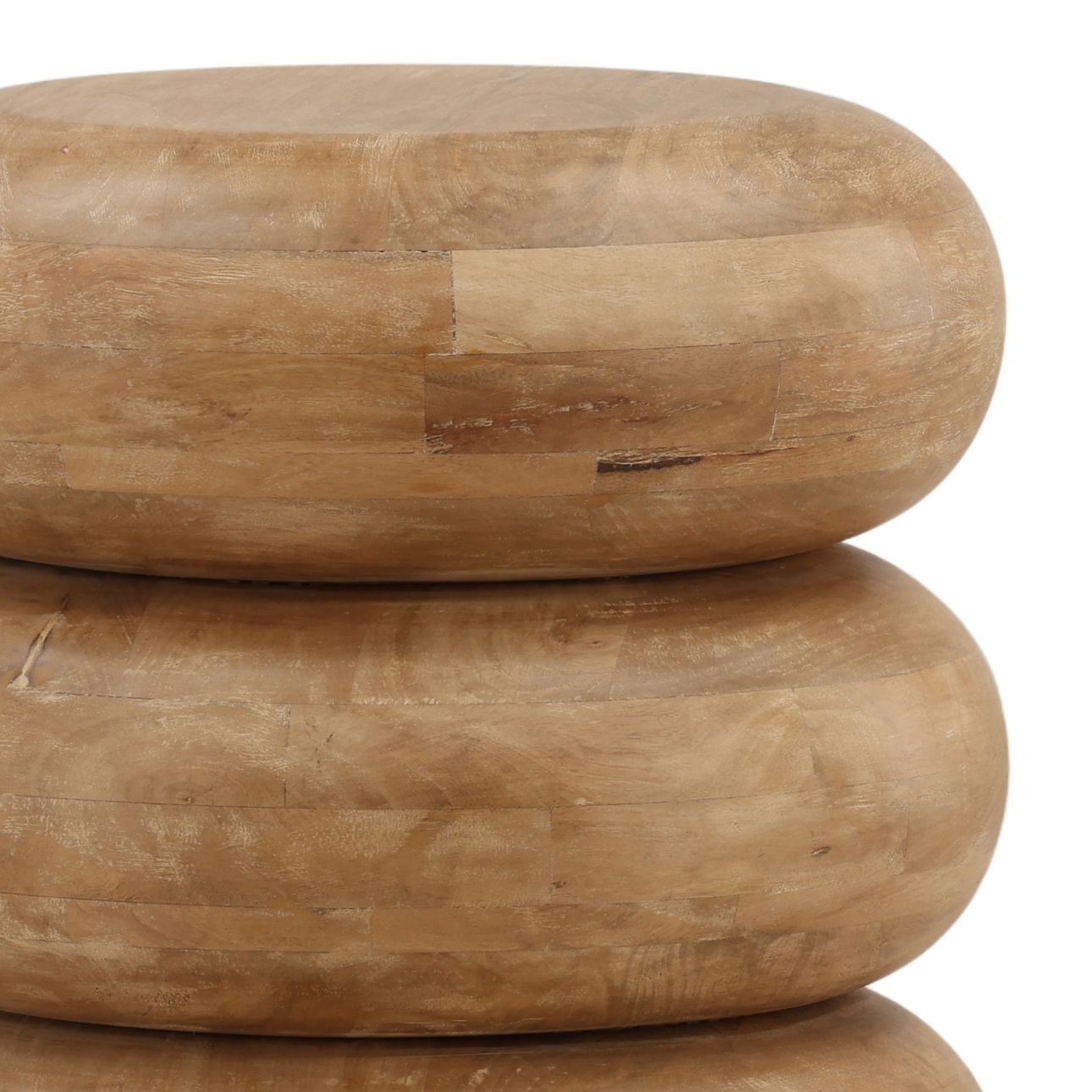 Natural Mango Wood Table 18 in Wide