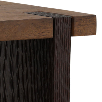 Brown Mango Wood Table 22 in Wide