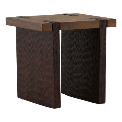 Brown Mango Wood Table 22 in Wide
