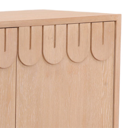 Modern Oak Veneer Cabinet