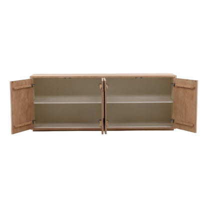 Modern Oak Veneer Cabinet