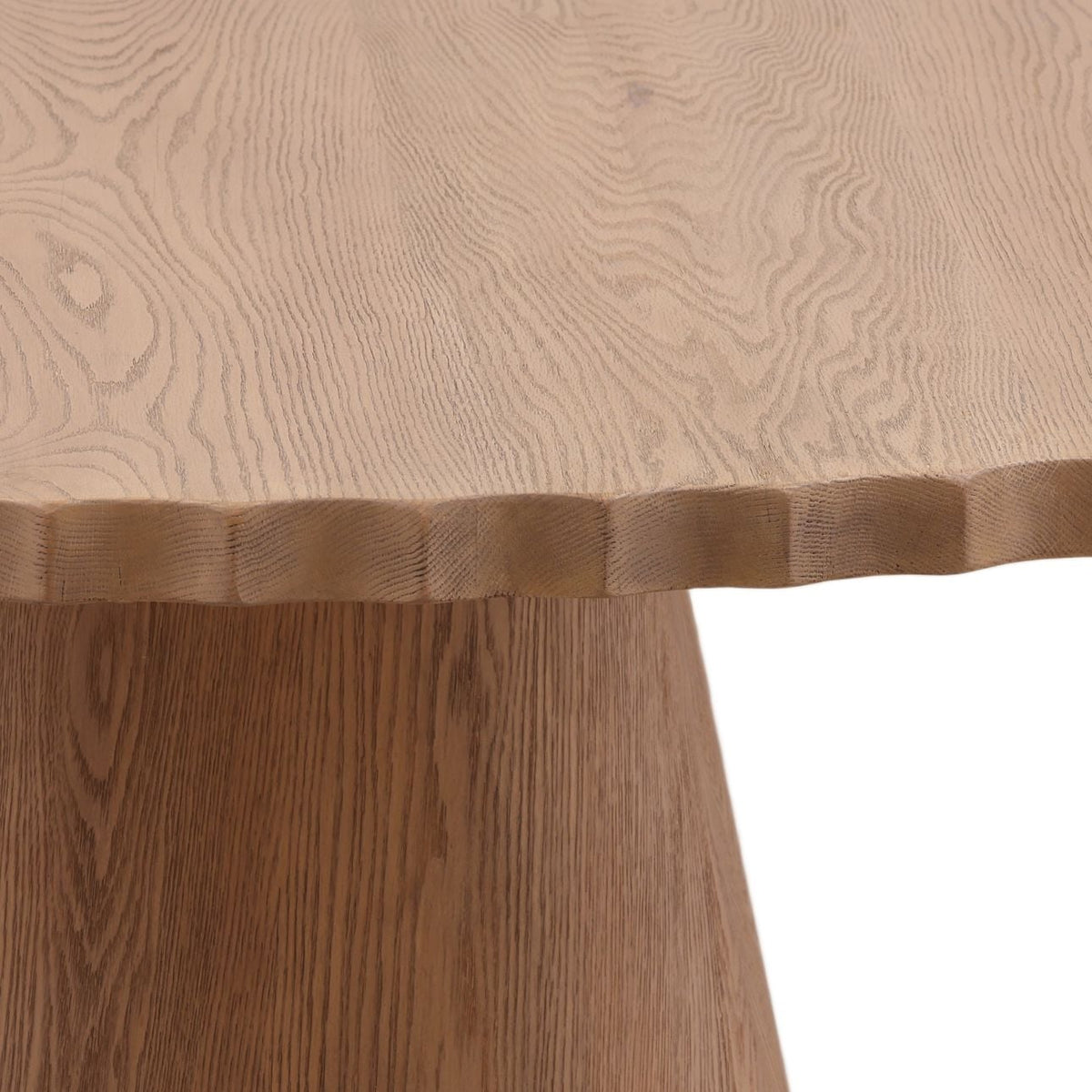 Modern Oak Veneer Dining Table