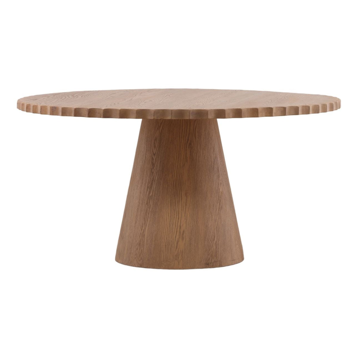 Modern Oak Veneer Dining Table