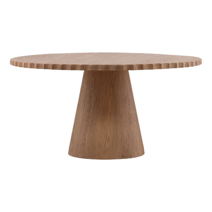 Modern Oak Veneer Dining Table