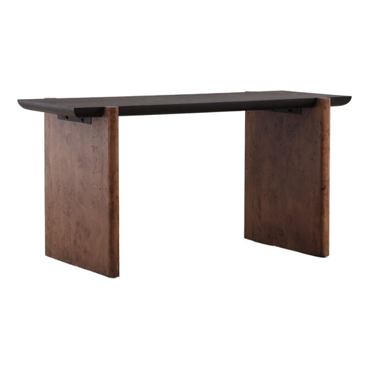Heritage Oak Veneer and Burl Veneer Desk