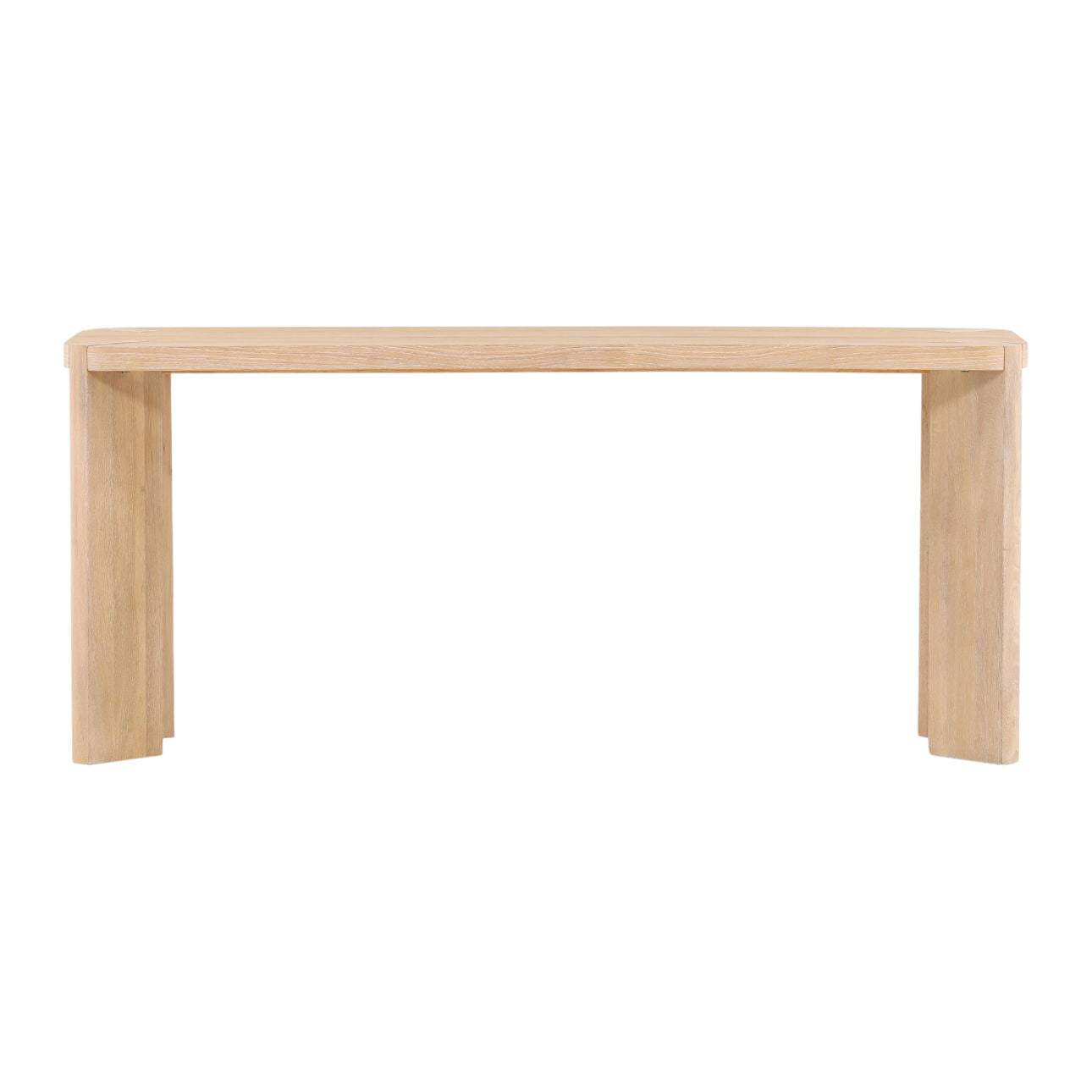 Natural Oak Wood and Oak Veneer Table 68 in Wide
