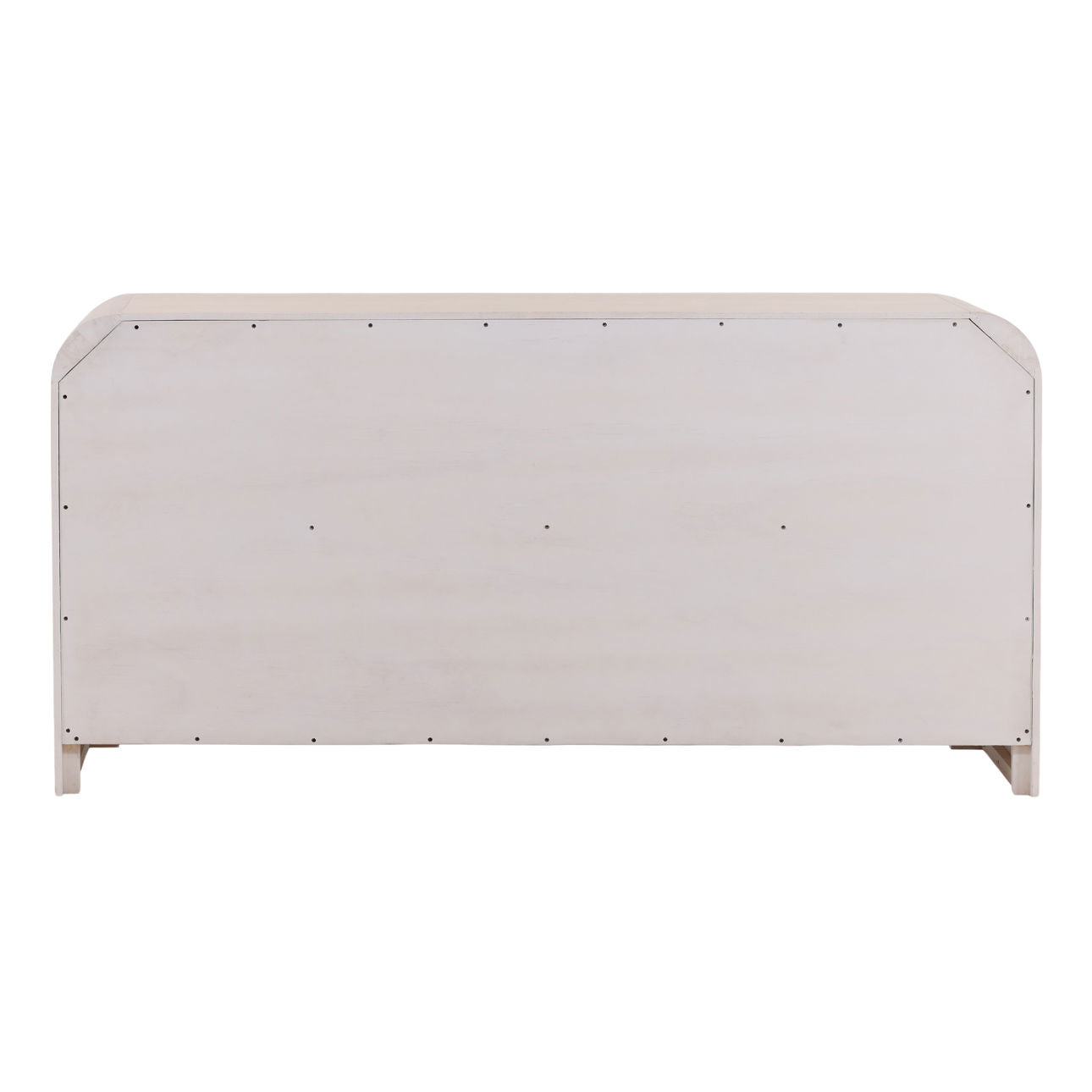 Bleach Natural and Black Handles Rubber Wood and Oak Veneer Dresser 68.5 in Wide