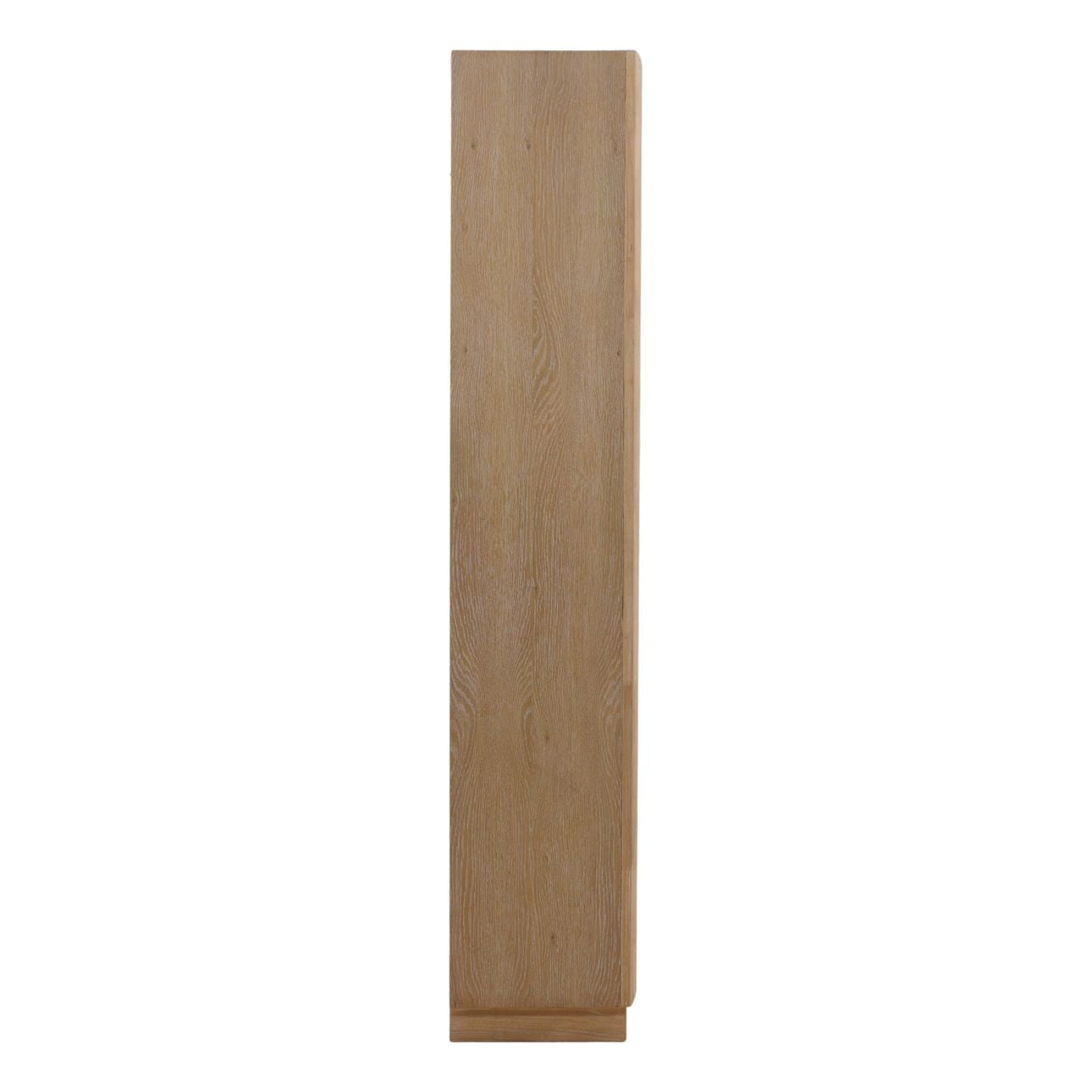 Natural Rubber Wood and Oak Veneer Cabinet 40 in Wide