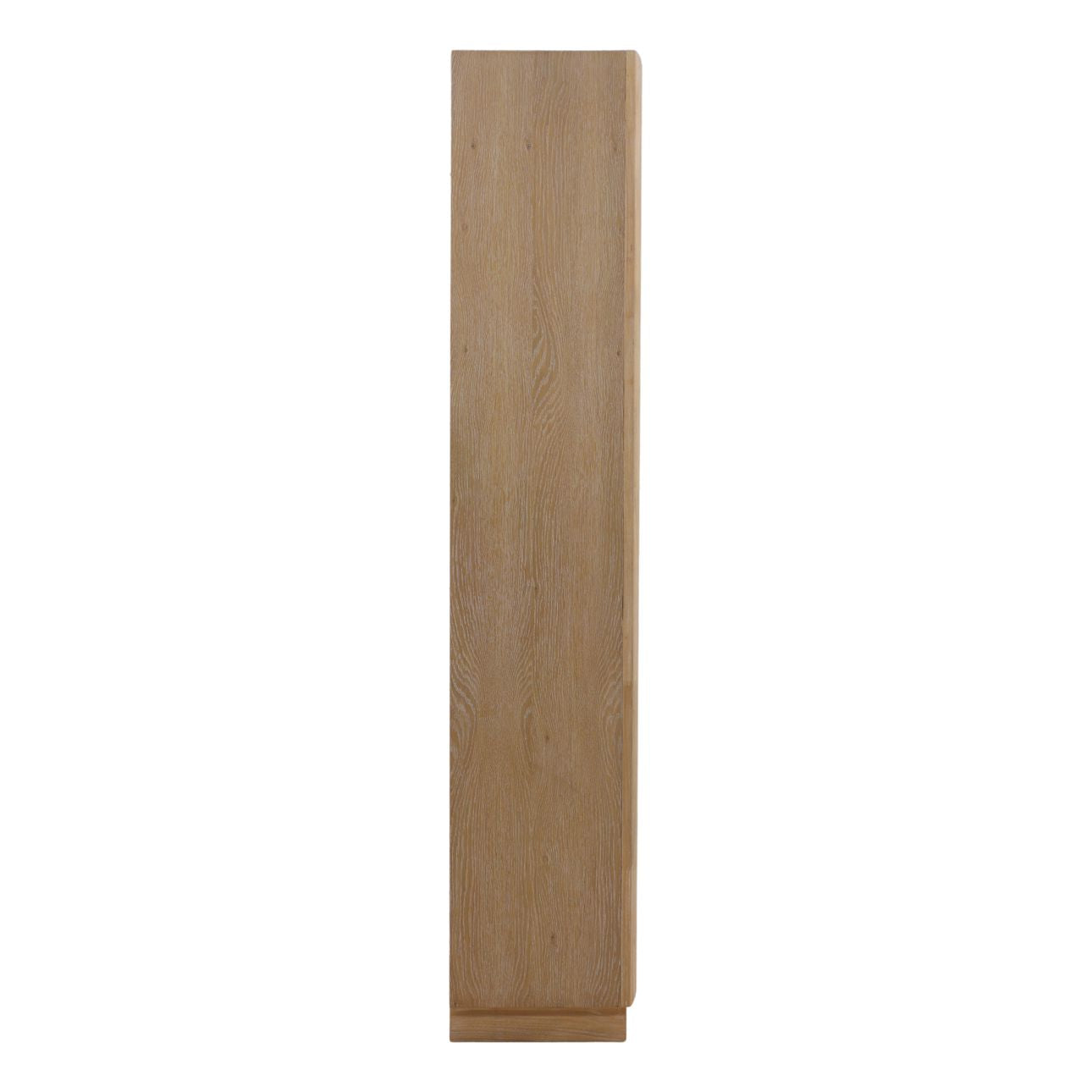 Natural Rubber Wood and Oak Veneer Cabinet 40 in Wide
