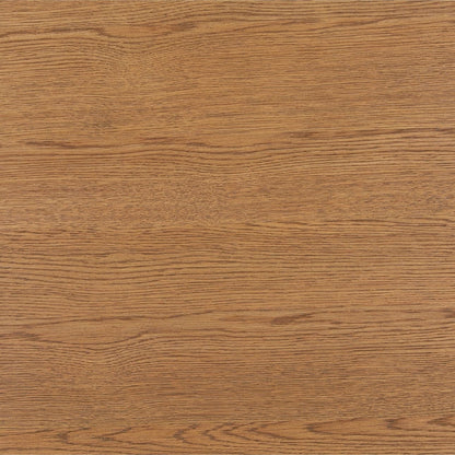 Dark Brown Rubber Wood and Oak Veneer Table 60 in Wide