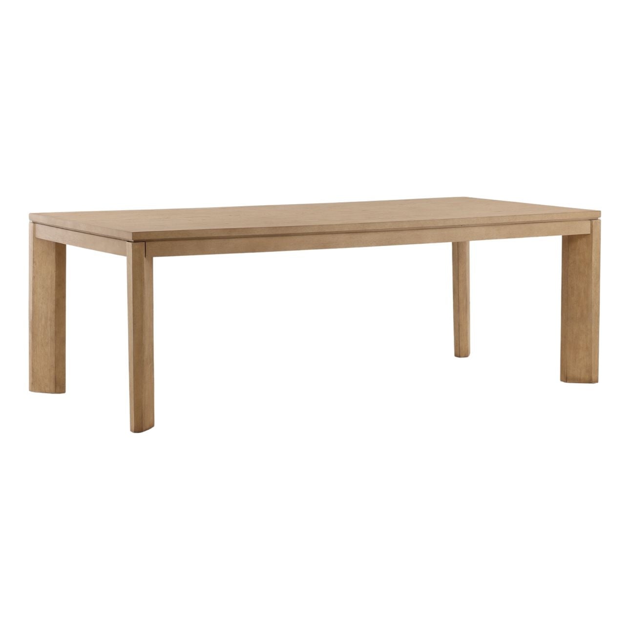 Natural Rubberwood and Oak Veneer Table 88 in Wide