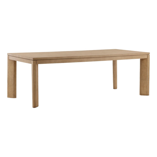 Natural Rubberwood and Oak Veneer Table 88 in Wide