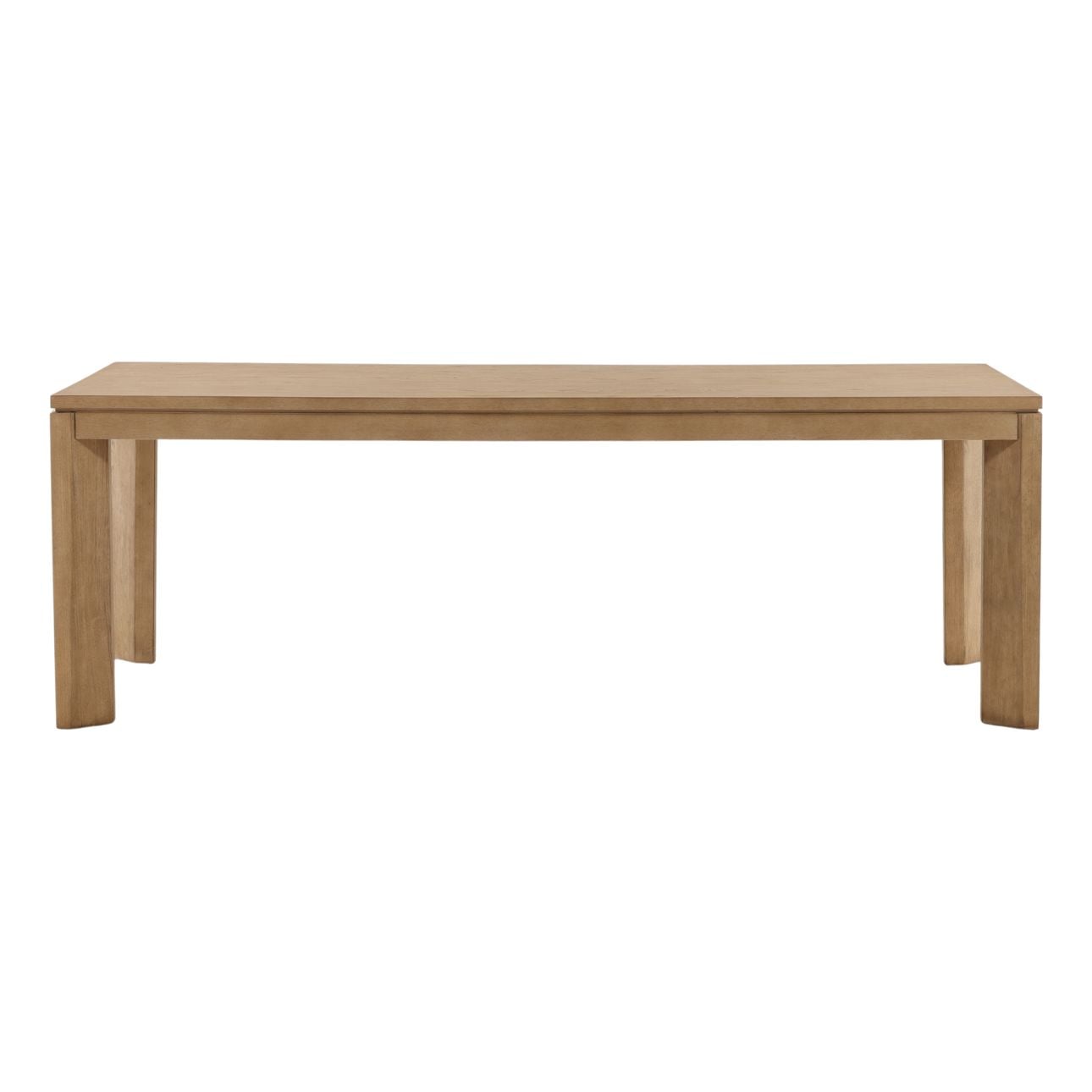Natural Rubberwood and Oak Veneer Table 88 in Wide