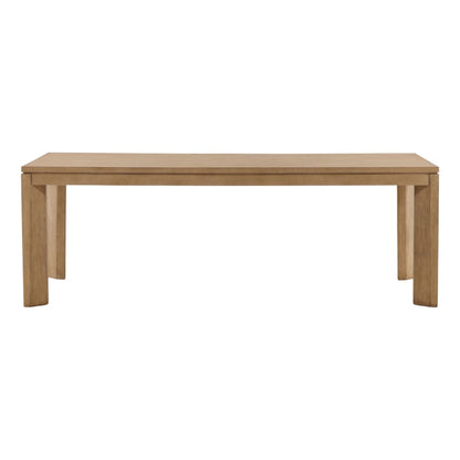 Natural Rubberwood and Oak Veneer Table 88 in Wide
