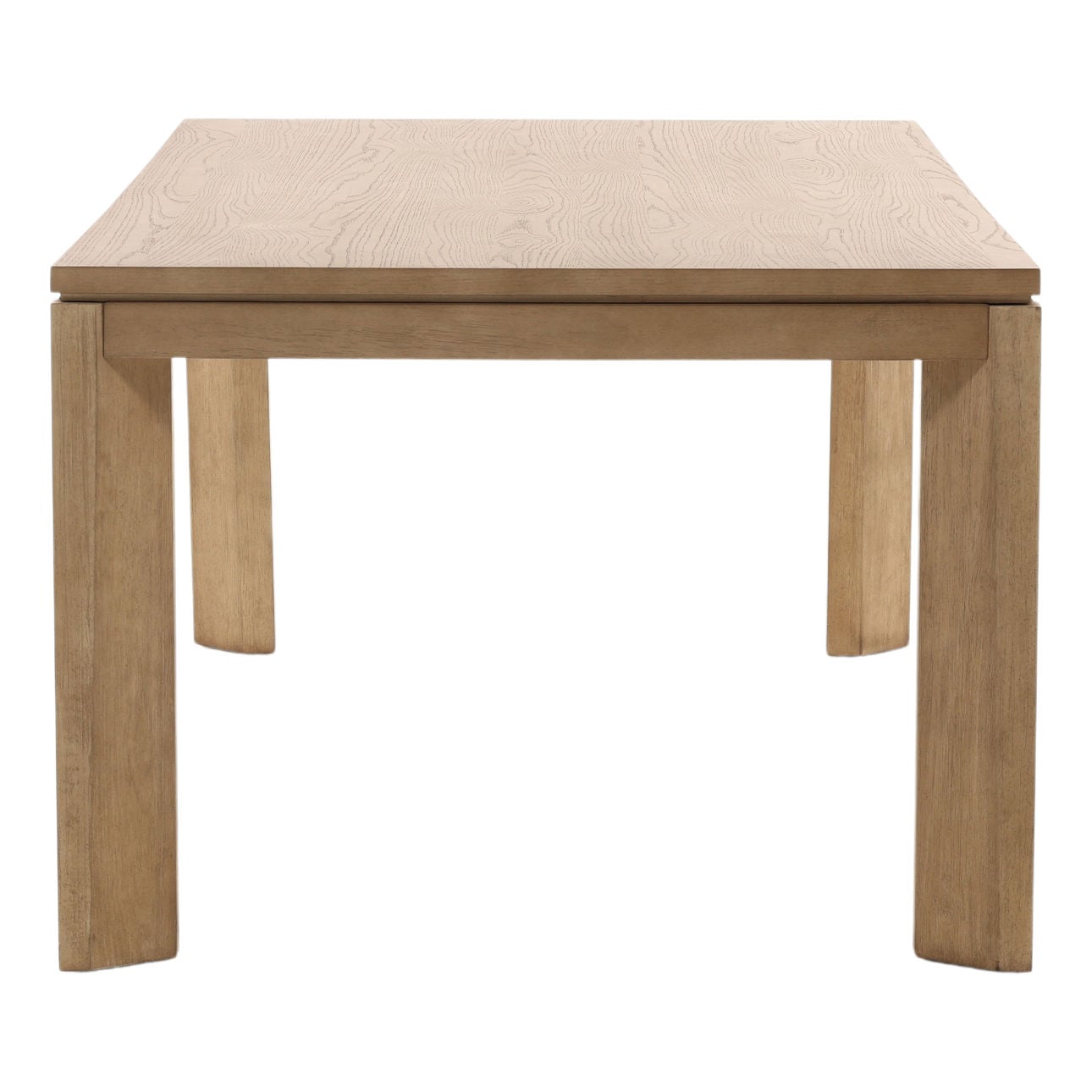 Natural Rubberwood and Oak Veneer Table 88 in Wide