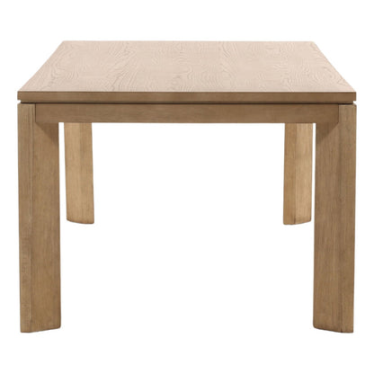 Natural Rubberwood and Oak Veneer Table 88 in Wide
