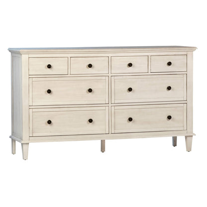 Whitewash Finish Reclaimed Acacia Wood Dresser 66 in Wide