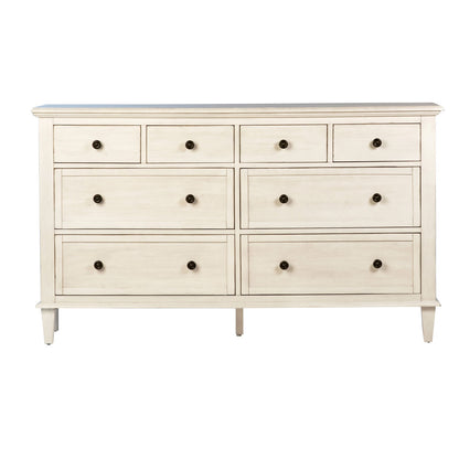 Whitewash Finish Reclaimed Acacia Wood Dresser 66 in Wide