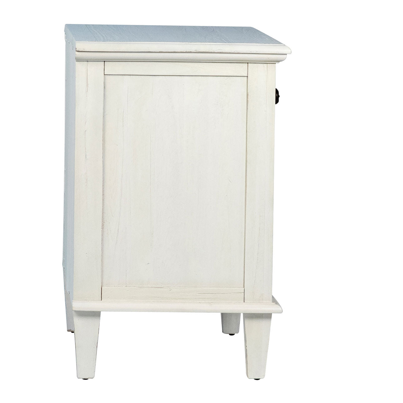 Whitewash Finish Reclaimed Acacia Wood Nightstand 31 in Wide