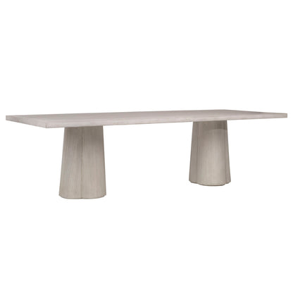 Whitewash Finish Pine Veneer, Acacia Wood and Veneer Table 88 in Wide
