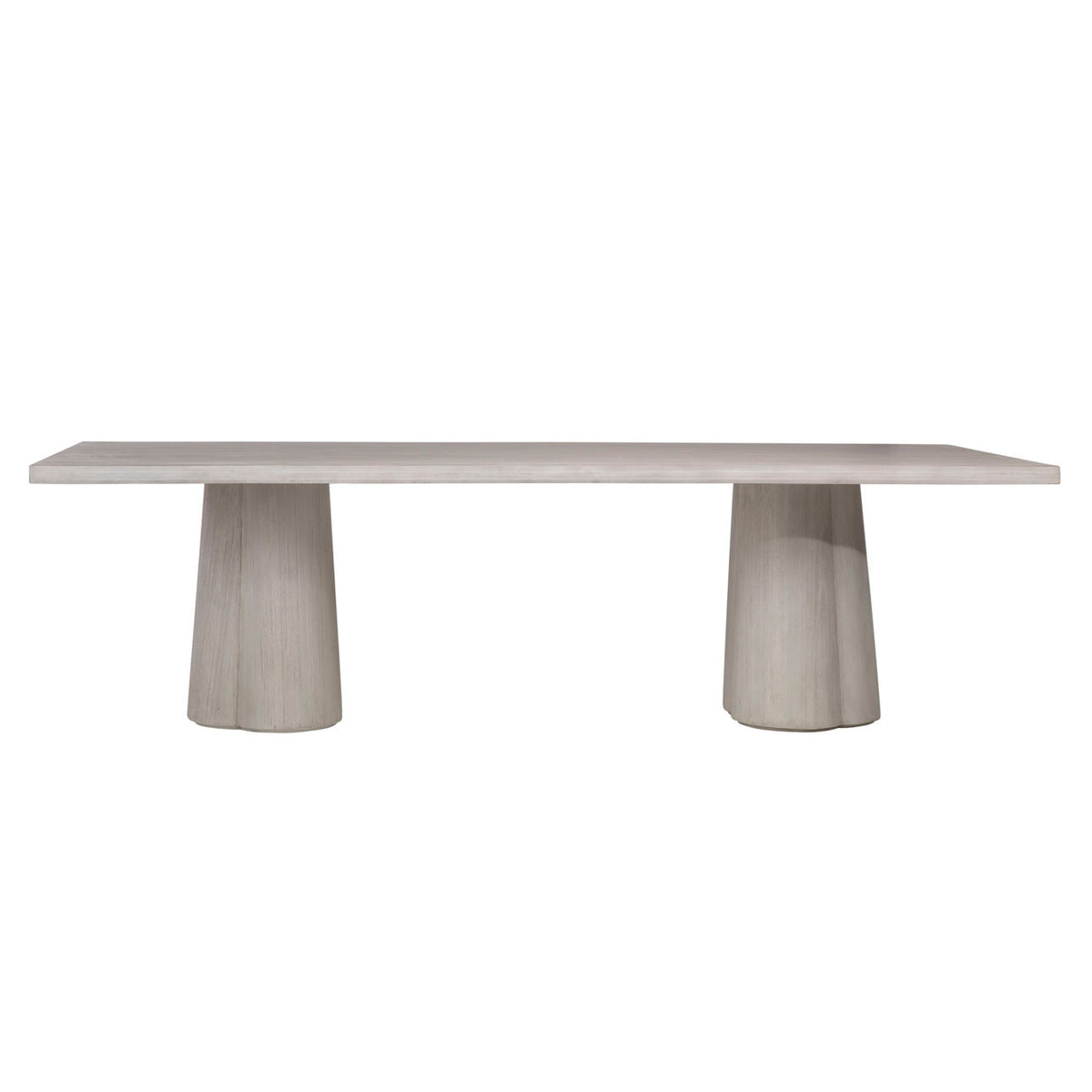 Elevated Pine Veneer, Acacia Wood and Veneer Dining Table